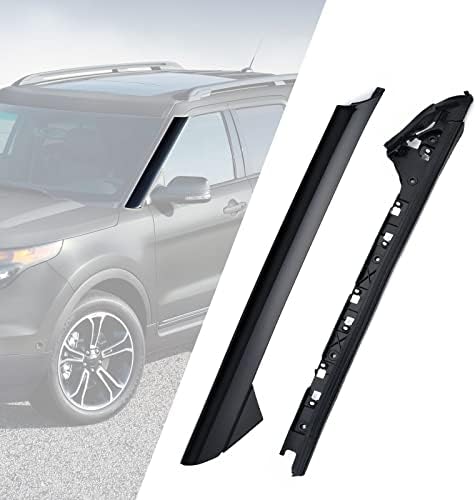 Windshield A-Pillar Molding Trim Kit Left Driver Side Compatible with 2011-2019 Ford Explorer Replaces: 926-450, BB5Z7803137AA, BB5Z7803145AA