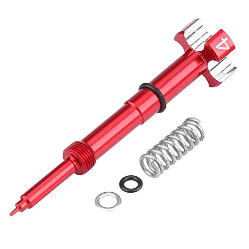 Aramox Air Fuel Mixture Screw, Air Fuel Mixture Screw Set for Keihin FCR FCR‑MX Carburetor for Yamaha Suzuki (Red)