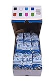 Dura-Tech Vet Flex Blue Bandage First Aid Wrap | for Horses, Dogs and Others | Self-Adhesive Cohesive Tape | 4” Wide and 5 Yards of Length | Package of 18 Rolls