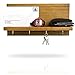 Produktbild Blackforhome Schlüsselbrett Vintage Stil|Schlüsselboard|Schlüsselhalter mit Ablage aus Holz|Buchenholz|Schlüssel Organizer