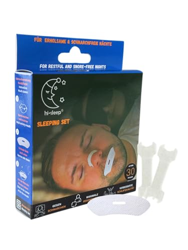 hi-sleep Pansements Anti-Ronflement Nez et Bouche