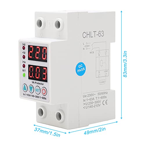 Protector de sobrevoltaje de precisión 230V con visualización digital en tiempo real 7