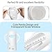 Silicone Sleeve Compatible with Evenflo 8oz Glass Bottle, Baby Bottle Silicone Sleeve with Antislip Handle and Thermal Insulation, White