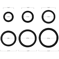 Amazon.com: TCSR 6 Different Size Cock Rings - Premium Grade Soft ...