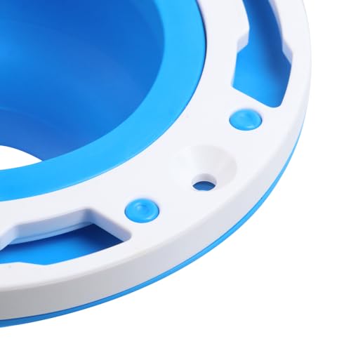 Bitray Silicone Toilet Flange Fits Universal Toilet Flange Repair Kit for 3\" and 4\" Pipe (Blue) - Thumbnail 4