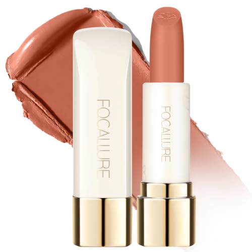 Image of FOCALLURE Matte Lipstick - Hydrating, Non-Drying, Full Coverage Nude 103