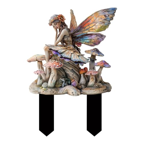 Piquets décoratifs de cour, piquets de jardin en acrylique - Décoration de fée de jardin en acrylique 2D | Ornements de dessin animé d'extérieur, art de cour multifonctionnel pour paysage, Patio, parc