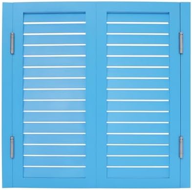 Rustic Wooden Cafe Swinging Doors 33.5" W x 35.4" H - Durable Half Sa Doors with Metal Hinges for Kitchen, Bar, Barn, and Porch Entrance Partition