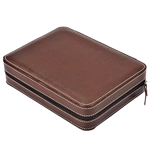 Custodia Porta Orologi Da Viaggio Per 12 Orologi - Eco Pelle, Zip Sicura - Foto 2