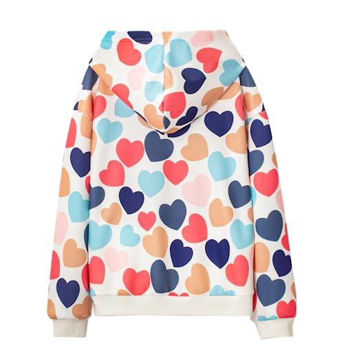 Image of weLaken Unicorn Sweatshirts for Girls Thick Cotton Pullover Tops Fall Winter Children Girls Clothing