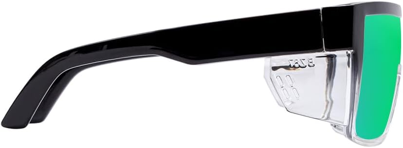 Safety Polarized Sunglasses for Men and Women UV400 Protection and Includes Removable Side Shields,ANSI Z87