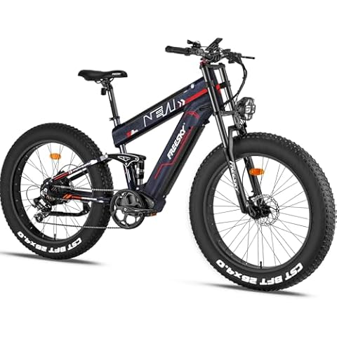 FREESKY 2025 Upgraded Dual Battery 48V 41AH 2000W Motor 90-160 Miles Long Range Electric Bike for Adults 38MPH+ 26" Fat Tire Full Suspension EBike with Dual Hydraulic Brakes Cover