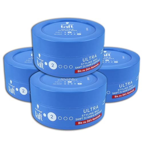 Taft Wax Ultra Styling Lot de 4 flacons de cire coiffante 75 ml