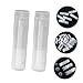 WOFASHPURET 100Pcs Clear Lipstick Tubes Empty Lip Gloss Lip Balm Containers DIY Lipstick Sub Tubes for Crafting Sample Making Durable Design for All Lip Products