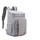 Mochila Térmica 30L Impermeável Reforçada Cooler Bag Camping (Cinza)