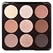 Erinde 9 Colors Nude Eyeshadow Palette, Warm Brown Neutral Eye Shadow Makeup Palette with Mirror, Highly Pigmented Matte Shimmer & Glitter Eyeshadow Long Lasting Blendable for Daily Natural Look
