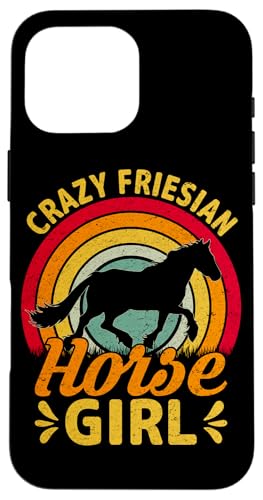 Chica Loca de los Caballos frisones Carcasa para iPhone 16 Pro MAX