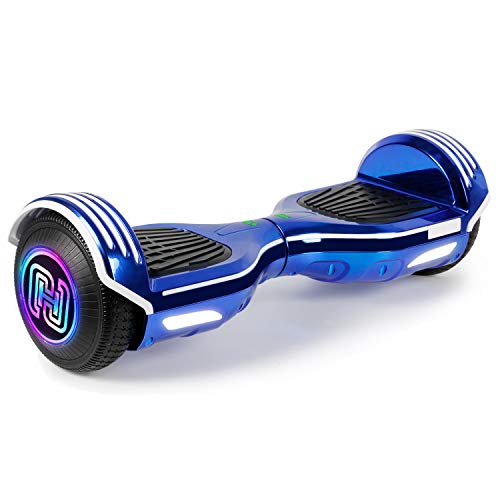 SISIGAD Hoverboard Self Balancing Scooter 6.5 Two-Wheel Self Balancing Hoverboard with Bluetooth Speaker for Adult Kids