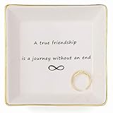 Gifts for Friends Jewelry Dish Home Decor Trinket Dish Best Friendship Gifts Cute Classy Fashion Gifts for Friends Birthday Chrismas Gifts for Friends