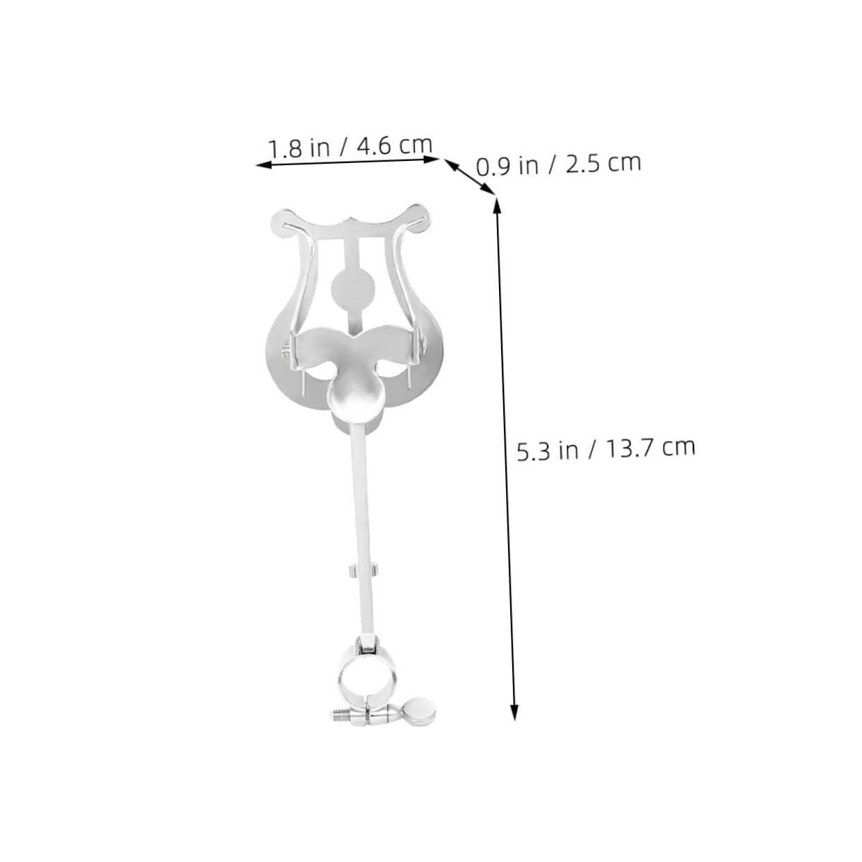 ibasenice 4stücke Klarinette Lyra Notenständer Für Piccolo Mit Einstellbarem Knopf Tragbare Notenhalterung Für Musikblätter Stabile Klemme Für Proben Und Auftritte Silbernes Design