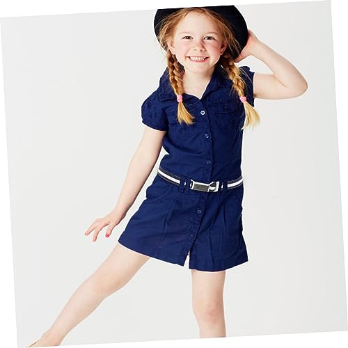 4 pcs Elastic Belts for Boys and Stretchy Waistbands with Buckle Lightweight for Childrens Jeans Dresses Skirts Gift3