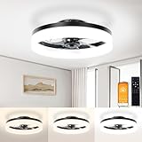 VOLISUN Low Profile Ceiling Fans with Lights and...