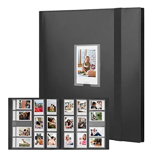 560 Pockets Photo Album for Fujifilm Instax Mini Camera, Polaroid Camera, for Fujifilm Instax Mini 11 12 9 40 Evo Liplay 8 7+ Instant Camera, Photo Album for Polaroid Kodak HP Zink 2x3" Photo (Black)