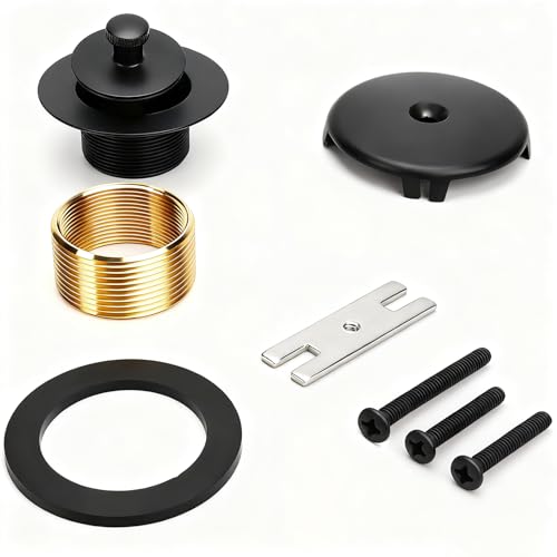 Brass Bathtub Drain Kit, Lift and Turn Tub Drain with