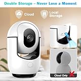 RADCLO 2K Indoor Security Camera for Home – 360° Pan/Tilt WiFi CCTV with Night Vision, Motion Detection, Pet Camera, Baby Monitor, 2-Way Audio, Remote App View, Works with Cloud & SD Card - Image 7