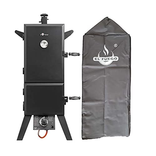 Gasgrill "Portland XL" von El Fuego® inkl. Abdeckhaube | inkl. Gasschlauch und Druckminderer | inkl. Wasserschale & Smokebox | Räuchergrill | Smoker | AY 3172
