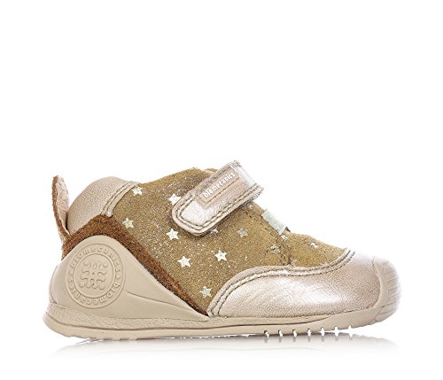 Chaussure en cuir naturel Biomecancs beige étoilée, le choix premium fille
