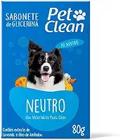 Sabonete de Glicerina Neutro para Cães e Gatos 80g, Pet Clean