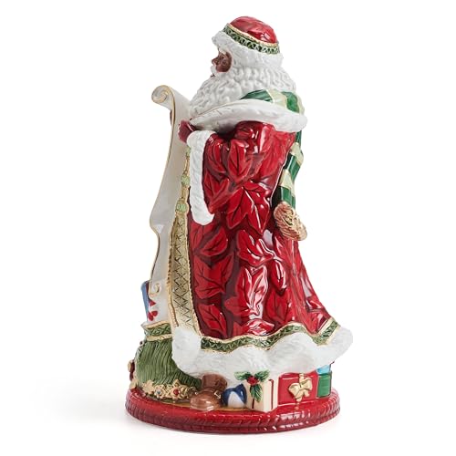 Fitz and Floyd Studio Holiday Home African American Santa Ceramic Figurine, 13 inch by Fitz & Floyd - Used condition - Image 8