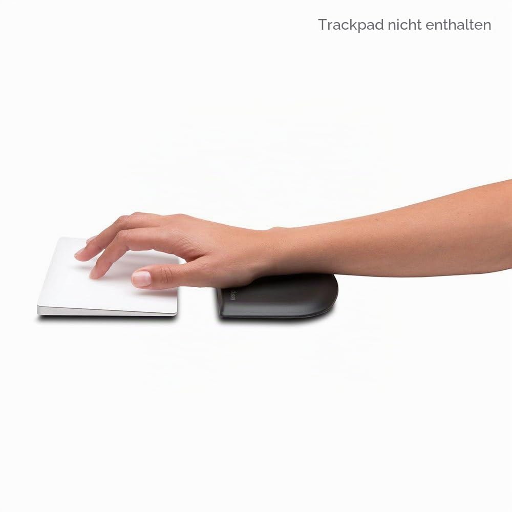 Kensington ErgoSoft Handgelenkauflage für Slim Mouse/Trackpad, schwarz (K52803WW) | Ergonomische Gel-Dämpfung, passend für schlanke Mäuse und Trackpads, erleichtert die Belastung des Handgelenks