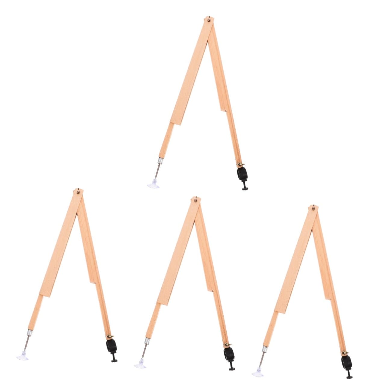 jojofuny Lot De 4 Compas Professionnels Pour Dessin Rapporteur Géométrie Cercle Dessin Boussole Dessin Mathématique Beige Bois