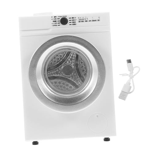 KESYOO スケール ミニ洗濯機おもちゃ 充電式 転ドア 小型家電モデル 向けインタラクティブごっこ遊び用