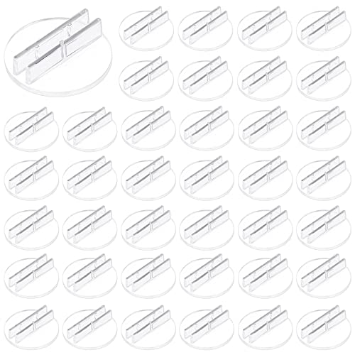 AHANDMAKER 100 pièces Supports de Cartes de Jeu Accessoires Translucides Supports de Cartes en Papier Porte-Cartes en Plastique Porte-Cartes de Visite, pour Cartes de Visite Etiquettes de Prix Menus Cover