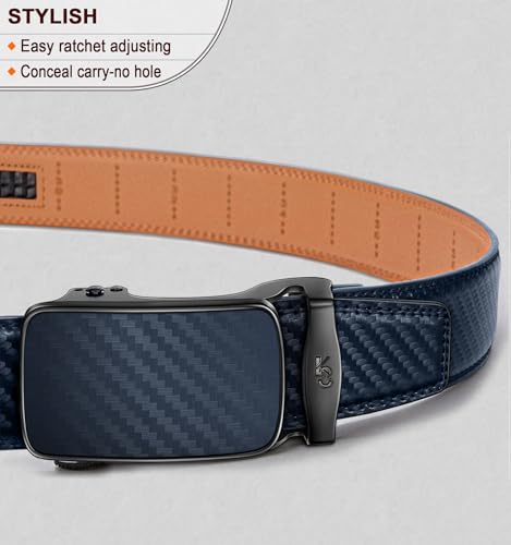 Image of BULLIANT Men's Ratchet Belt Nontrimmable-Click Belt Adjustable for Men Gift Lightweight 1 3 /8 inch