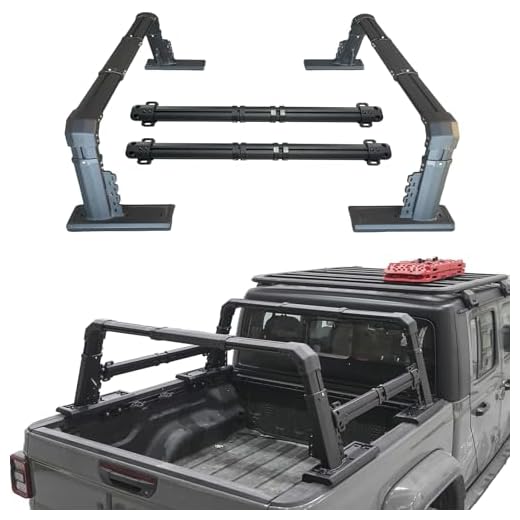Universal Extendable Pick-Up Truck Rack Bed Rack Aluminum (Truck Rack & Cross Bars)