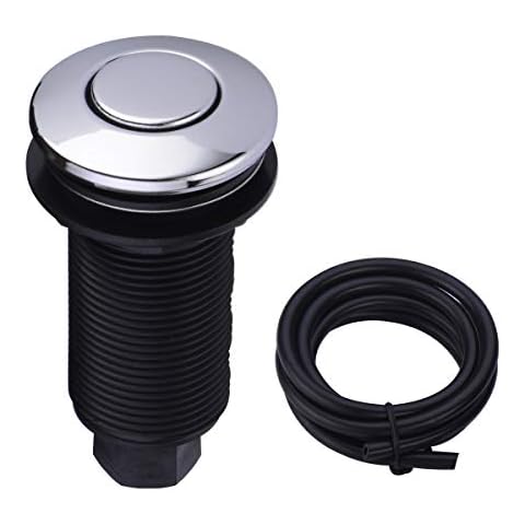 SINKINGDOM Air Activated Switch Button for Sink Garbage Disposal Part, Chrome Cover