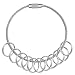 Pawfly 100 PCS Small 0.5 Inch Key Rings Bulk Split Keychain Rings with Stainless Steel Wire Ring for Keys Organization DIY Arts Crafts