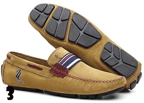 Kit 2 pares de mocassim modelos italianos lorenzzo lopez fire legitimo couro bovino (44, mostarda ca