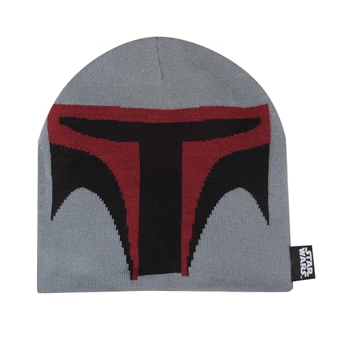 Star Wars Face Boba Fett Beanie (One Size) (Grey/Black/Red)