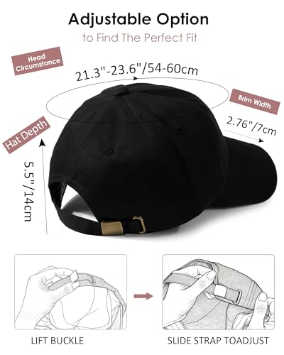 Image of Womens Satin Lined Unstructured Baseball Cap Unisex Silk Lining Washed Cotton Adjustable Vintage Dad Hat