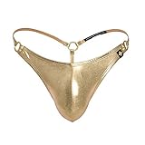 Andrew Christian Golden Boy Schwimm-Tanga mit fast nacktem - Gold - Small
