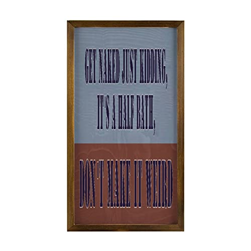 Panneau de bois rustique Get Naked pour habiller un mur vide