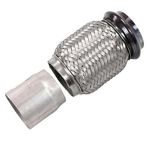 BESTPRICE 1x Tubo de reparación tubo flexible Interlock catalizador incl. abrazadera 54,5 x 130 mm