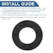 A ABSOPRO Oil Seal TC Seal Ring Rotary Shaft Seal 25x45x7mm High Pressure Nitrile Rubber Black 5 Pcs