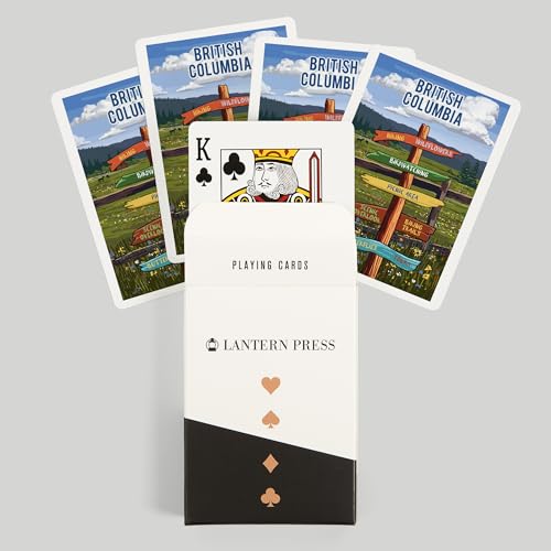Lantern Press Baraja Póker British Columbia 52 Cartas miniatura 6