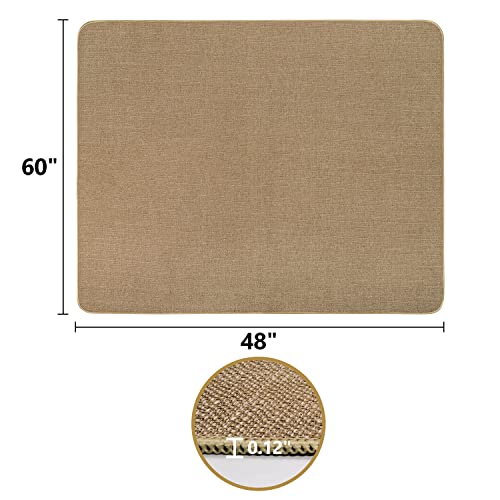 Anidaroel Office Chair Mat For Hardwood Floor, 48"X60" Desk Chair Mat For Home Office, Under Desk Office Rug, Office Gaming Rolling Chair Mat, Multi-Purpose Anti-Slip Floor Protectors Rug #TOP5